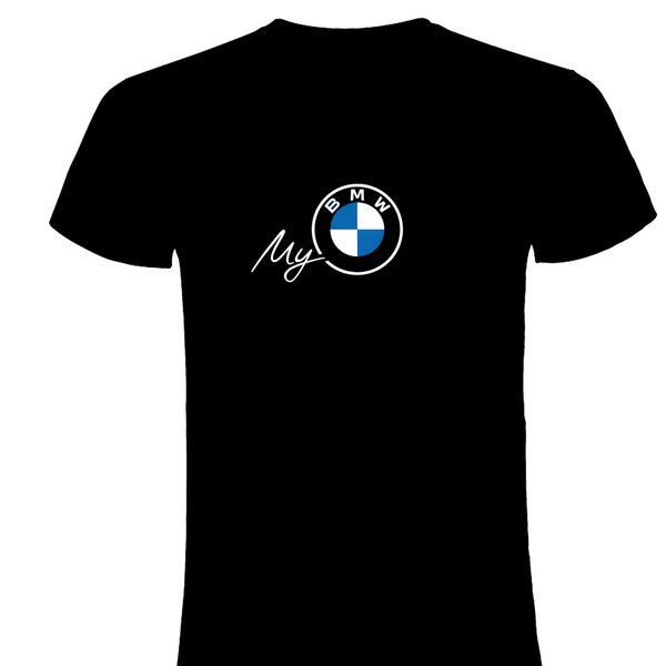 BMW T-shirt noir homme unisexe 100 % coton