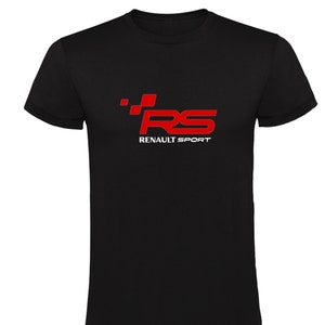 T-shirt Renault Sport RS Noir Homme Unisexe 100% Coton image 2