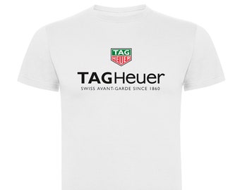 T-shirt blanc Tag Heuer montre chronographe homme unisexe TShirt 100% coton tailles S M L XL XXL