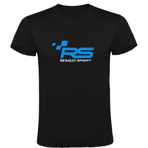 T-shirt Renault Sport RS Noir Homme Unisexe 100% Coton image 5