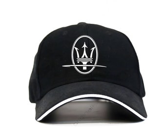 Black Cap Maserati Unisex Auto Maserati Hats