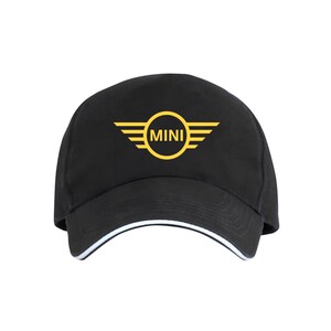 Zwarte pet Mini Cooper-logo Unisex Auto Mini-hoeden afbeelding 3