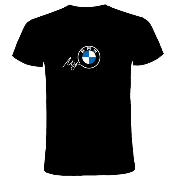 Camiseta BMW Negra Hombre Unisex 100% Algodón -  España