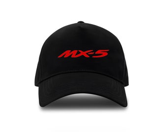 Casquette noire MX-5 unisexe Auto MX 5 chapeaux