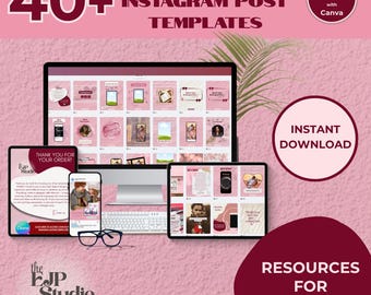 Canva-sjablonen voor Pink Romance Author: boekpresentatie en omslagonthulling (digitale download)
