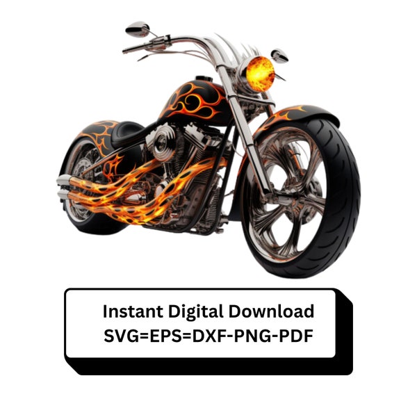 Harley Davidson Colorful SVG - Motorcycle Art for Bikers, colorful bike svg, High-Quality Motorcycle Artwork, Digital Harley Art
