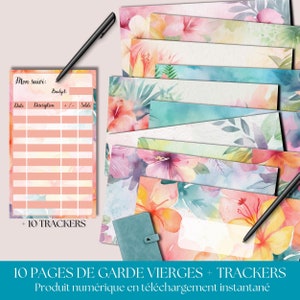 10 Blank Cover Pages for A6 Zip Binder - Customizable Labels + Printable Budget Trackers - Budget Envelopes