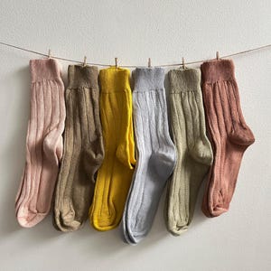 Plant Dyed Organic Cotton Socks (heavy knit)