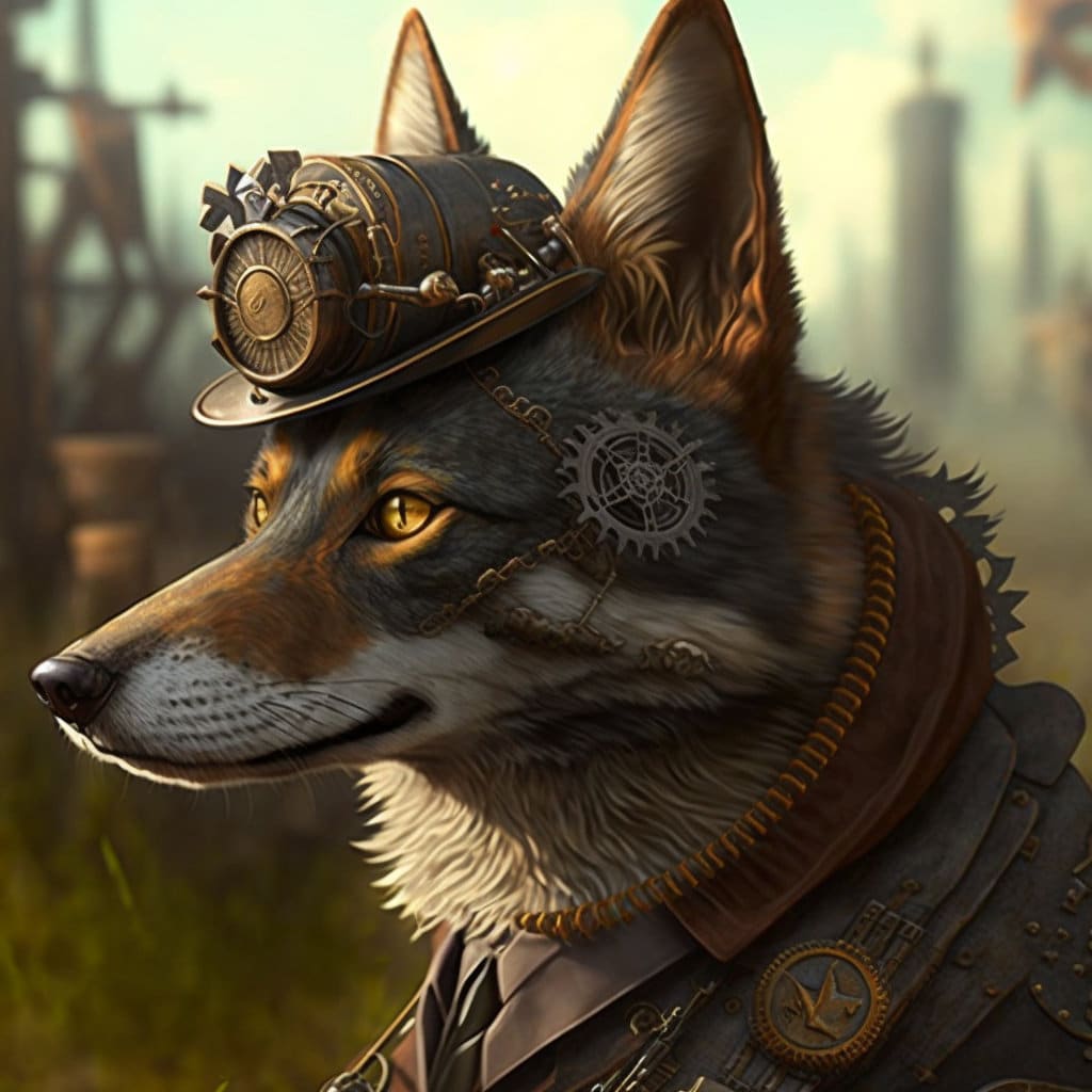 Steampunk Wolf Digital Download File - Etsy
