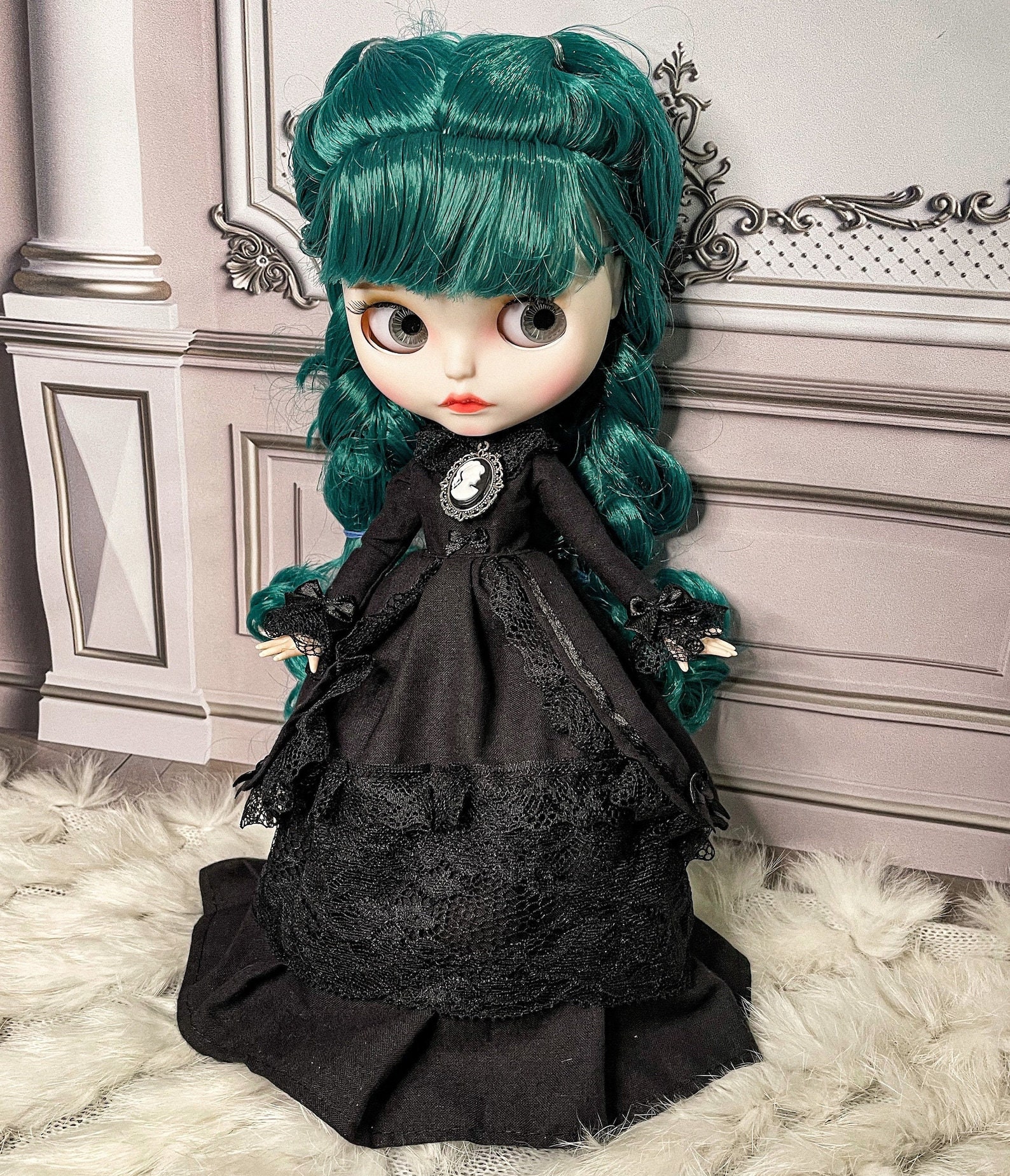 Black Gothic Lady Dress for BLYTHE Doll Custom Clothes - Etsy