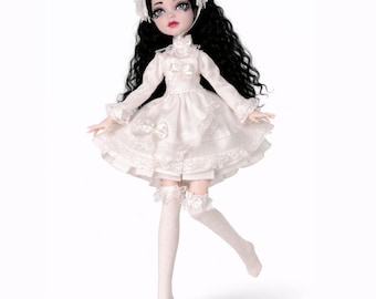 White Harajuku set clothes fashion doll clothes custom