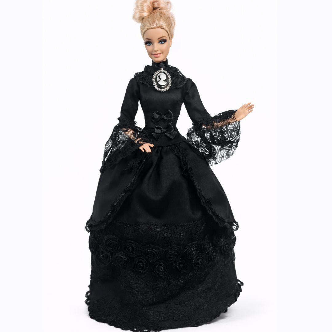 Black Gothic Lady Dress for Fashion 11,5 Inch 30 Cm Size Doll Clothes - Etsy