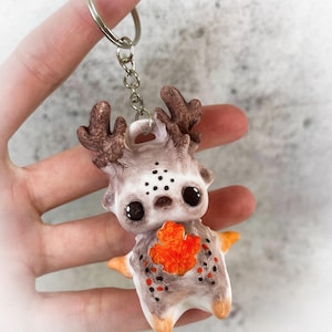 Schlüsselanhänger Reh chibi Goblin orange
