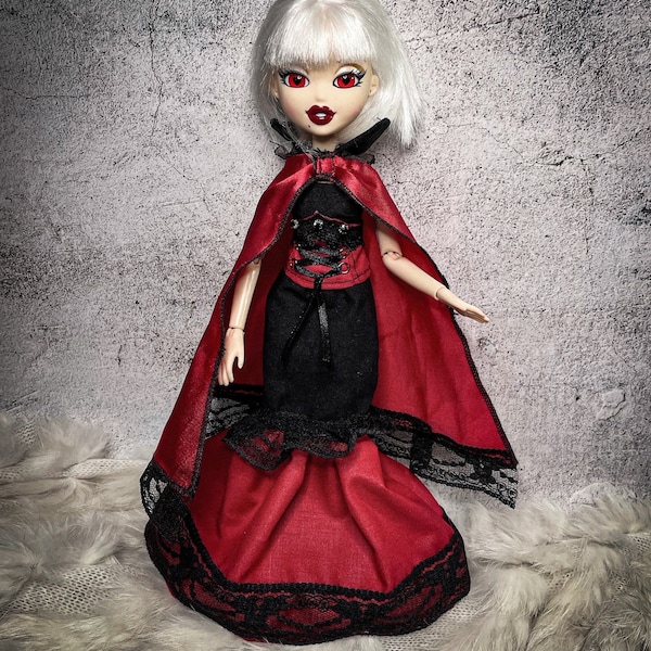 Vampire red lady dress for BRATZILLAZ/BRATZ