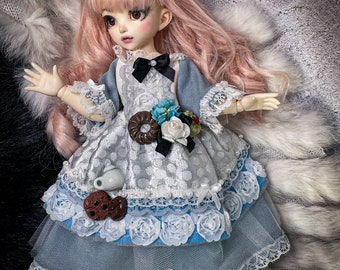 Robe bonbons pays des merveilles BJD YO-SD 1/6 Poupée personnalisée Littlefee, Soom teeniegem, Luts, Volks, Pulip