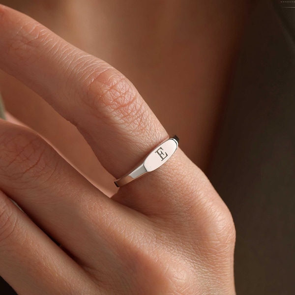 Gepersonaliseerde naamring, aangepaste initiaalring