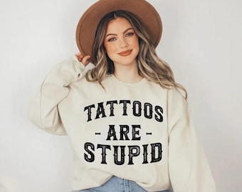 Tattoos Are Stupid Svg Distressed Retro Funny Tattoo Svg Trendy Svg Grunge  Adult Humor Svg Files Svg Png Pdf Jpg Eps