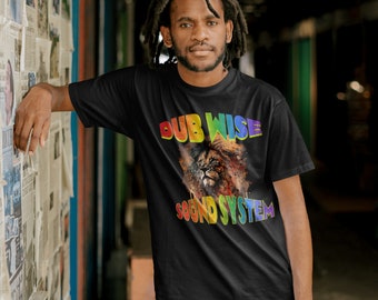 Dub Wise Sound System Shirt, Music Tshirt, Lion Graphic Design Shirt, Concert Shirt, Festival Outfit, Music Lover Gift top lion tee reagge