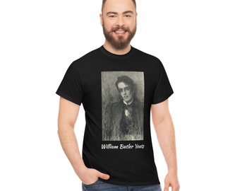 WILLIAM BUTLER YEATS Golden Dawn Magic Poet Nobel laureate Art Unisex Heavy Cotton Tee (us)