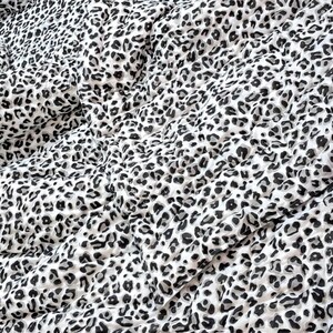 Hand Block Printed Duvet Cover | Reversible Cheetah Print Cotton Bedding
