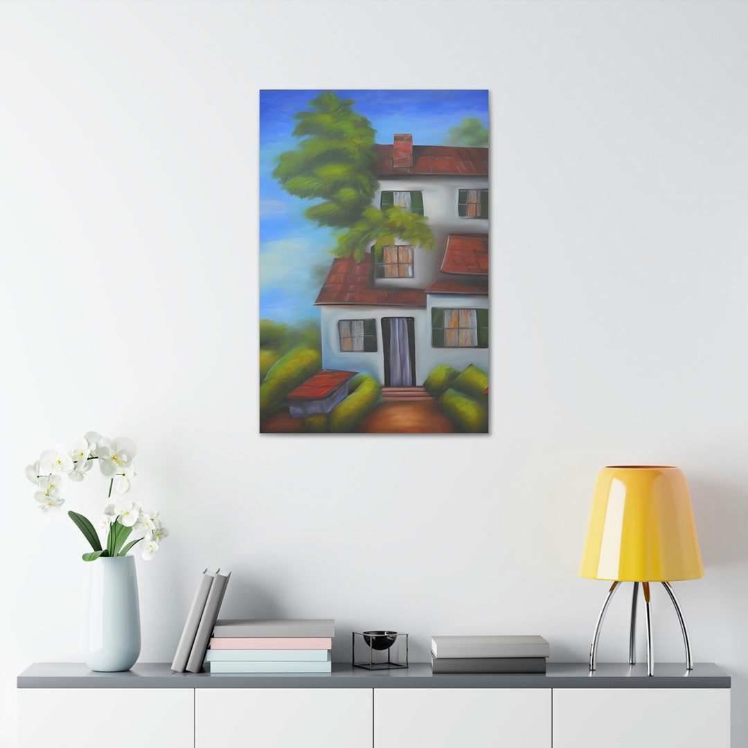 Bright and Cozy Home - Oil Painting on Canvas - Perfect Wall Decor for ...