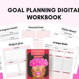 Goal Planning Digital Planner 2023 2024  Android Ipad compatible success business productivity/Notability App/GoodNotes App/ Penly App