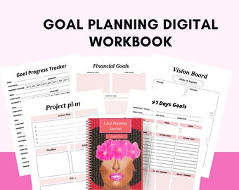 Goal Planning Digital Planner 2023 2024  Android Ipad compatible success business productivity/Notability App/GoodNotes App/ Penly App