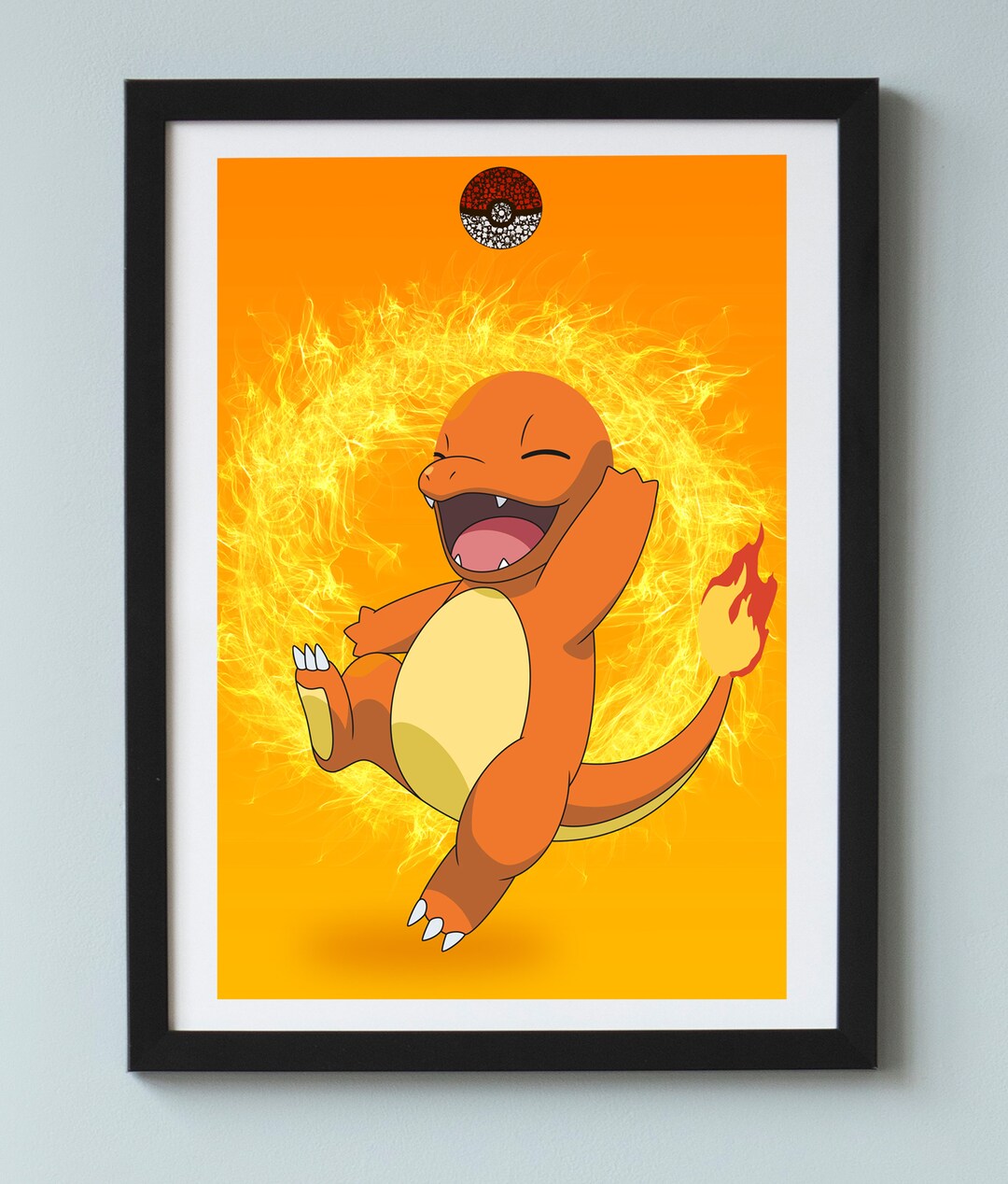 Charmander Pokémon Printable Instant Downloadable Digital Art - Etsy
