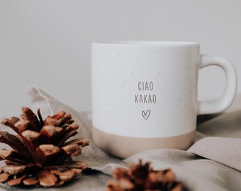 Birthday Gift for Best Friend Personalized – Ceramic Mug with Engraved Name, Gift for Coworker or Mom, Stoneware-Style Mug 12 oz