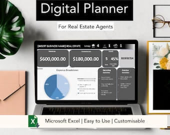 Planificateur immobilier | Immobilier Excel | CRM Immobilier | Suivi des clients immobiliers | Suivi des ventes immobilières