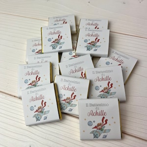 Cioccolatino tema Piccolo Principe per Battesimo, Comunione Cresima Compleanno
