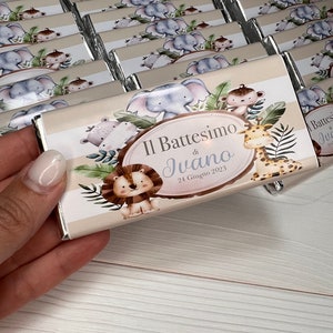 Etichetta cioccolato personalizzata. File pdf. Digitale