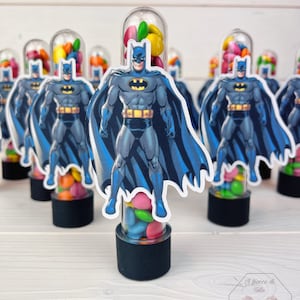 Regalo compleanno gadget fine festa caramelle smarties party Batman frozen
