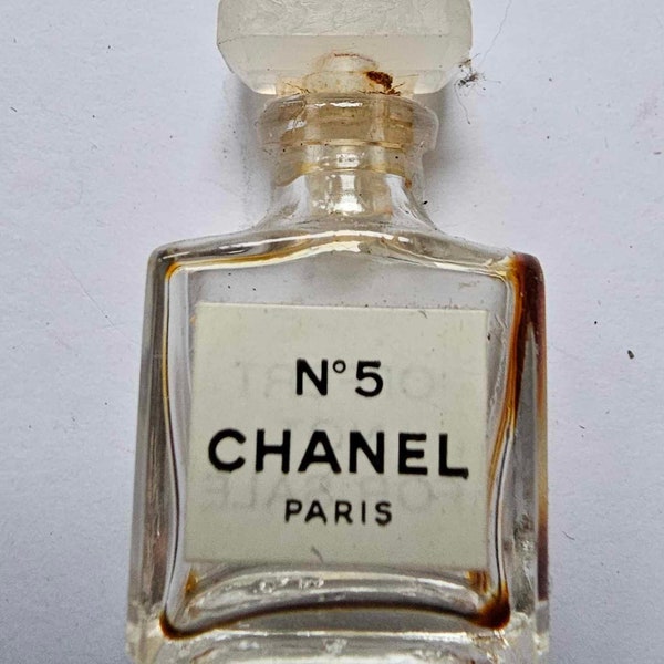 Vintage Empty Chanel No.5 Miniature perfume bottle