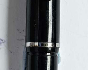 Vintage Platignum "Silverline" Black Fountain Pen