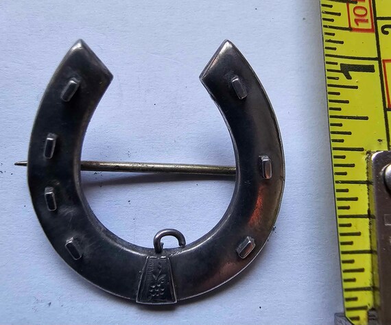 Arthur Johnson Smith sterling silver horseshoe br… - image 1
