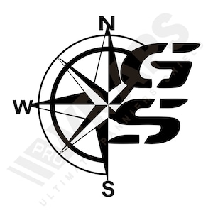 Naklejka BMW róża wiatrów GS Motorrad