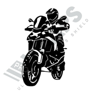 R1300 GS motocyklista BMW naklejka na auto