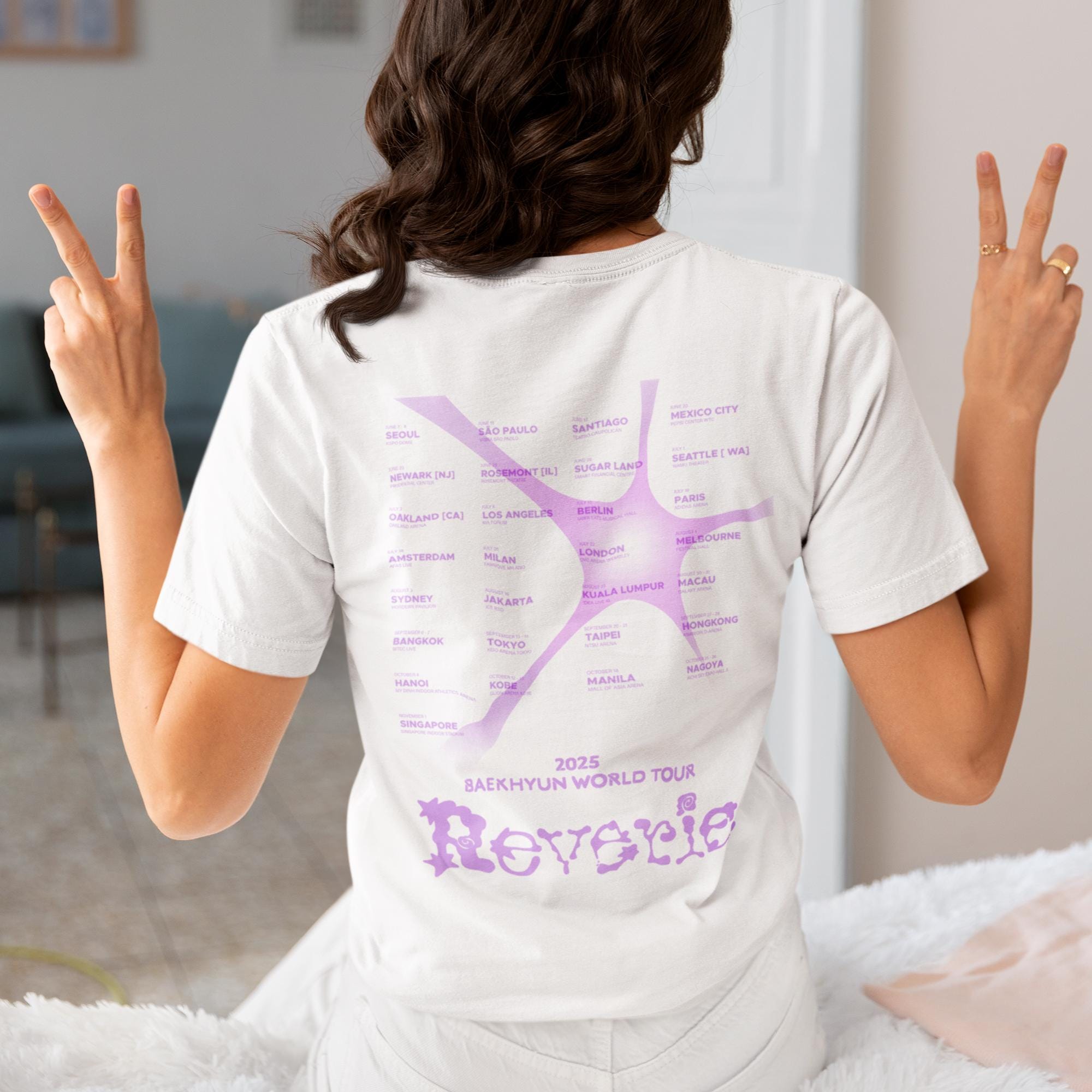 Baekhyun Reverie World Tour 2025 Tshirt| Cute Kkuru in