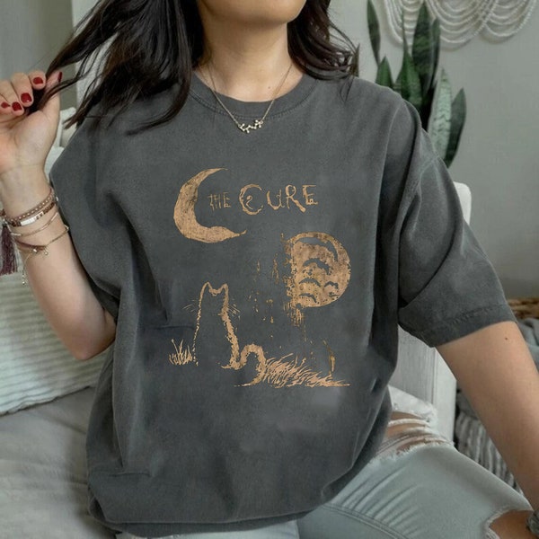 Chemise unisexe vintage Retro Band The Cure, t-shirt imprimé graphique groupe de musique classique, cadeau de merch musique imprimé idéal pour les fans de The Cure