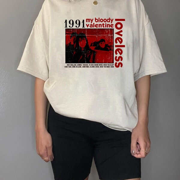 Vintage My Bloody Valentine Loveless Band Shirt, Unisex Style for Men Women, My Bloody Valentine, Retro Music Style, Valentine’s Day Gift