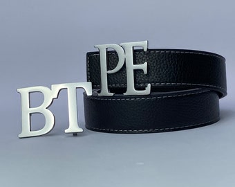 Initial Belt Buckle • Custom Name Belt Buckle • Letter Belt Buckle • Personalised Belt Buckle Unisex • Mens Fashion • custom belt buckle