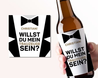 Best man ask beer | Personalized Beer Label I Wedding | Gift I Best Friend | Do you want to be my best man? Beer bottles
