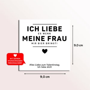 Bier Geschenk Valentinstag Liebe Personalisiertes Bieretikett I Valentinstaggeschenk Freund Mann Männer ihn Frau sie valentines gift Bild 2