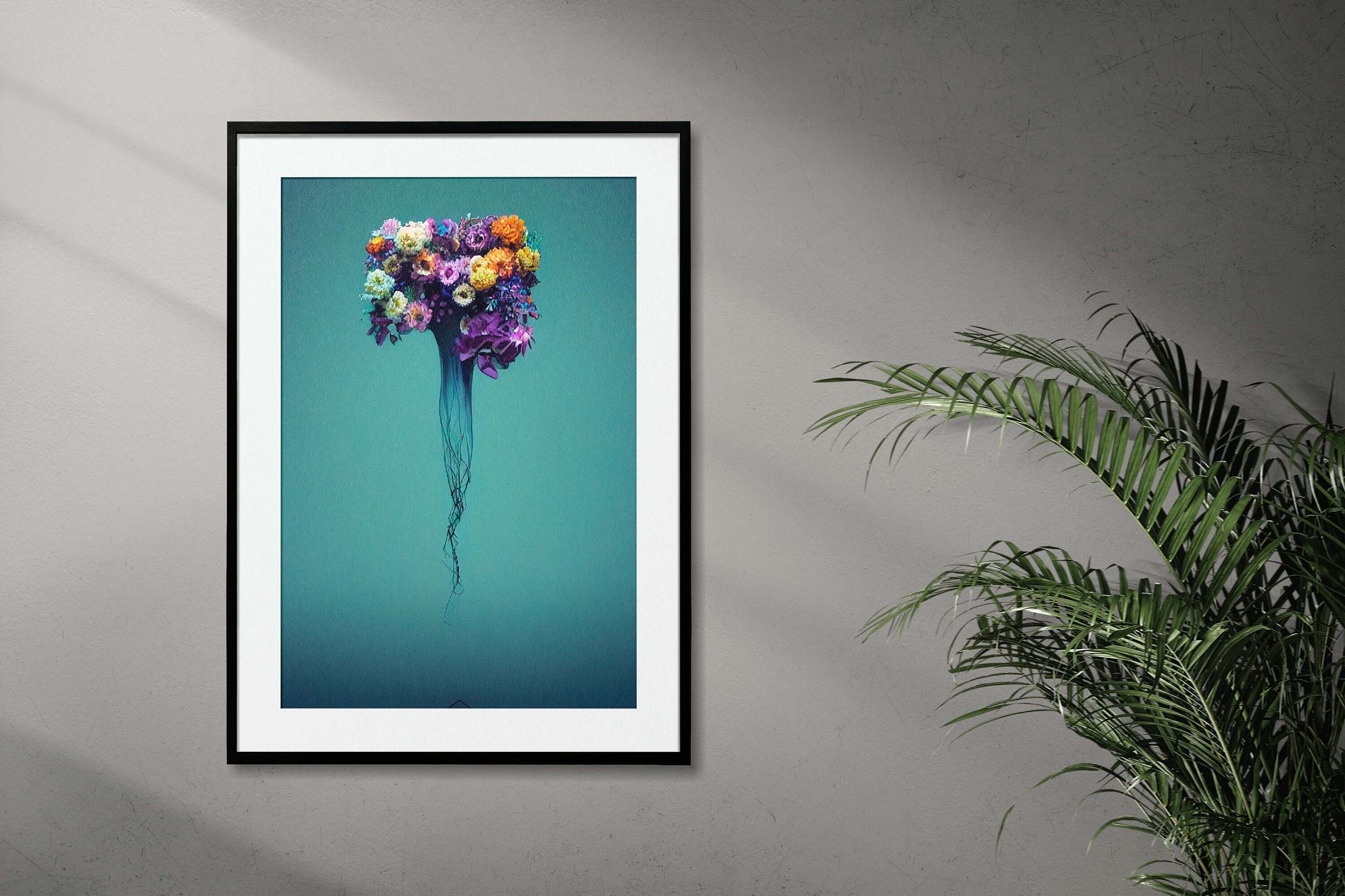 Blooming Bouquet: Digital Download Abstract Art Print - Etsy