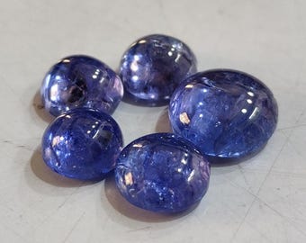 20.75 Ct Natural aaa tanzanite cabochon,Violet blue,Loose gemstone for jewellery making 11X11 9X9 mm custom jewellery