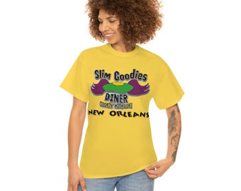 Mardi Gras Unisex zwaar katoenen T-shirt