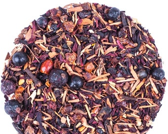 Aphrodisiac - Herbal Tea 50g / 1.76 Oz - Hibiscus, Rose Peel, Catuaba, Currant, Cinnamon, Clove, Ginger, Perfect Gift