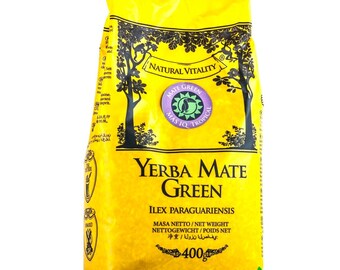 Mate Green MAS IQ TROPICAL - Yerba Mate 400 gr / 14 Ounces - Perfect Gift