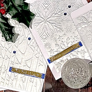 Christmas Card Set, Set of 8 5x7 Holiday Cards, Holiday Card Set, Handmade Greeting Cards, Christmas Greeting Cards, Christmas Card, Yule